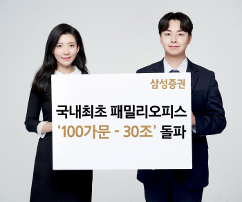 삼성증권 “국내최초, 패밀리오피스 고객 ‘100가문-30조’ 돌파”