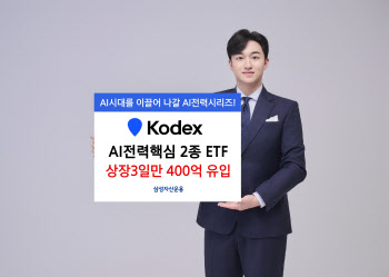 삼성운용, KODEX AI전력핵심 2종…상장 3일 만에 400억 팔려