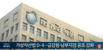 가상자산법 D-4...금감원·남부지검 공조 강화