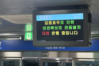 경기북부 폭우에 전철운행중단·동부간선도로폐쇄 출근 대란 우려