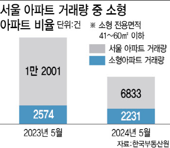 "60㎡ 이하 아파트 거래가 3분의 1"…서울 초소형 아파트 인기