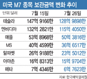 '빅테크 쇼크'에 美 증시 발 뺀 서학개미들…'서머랠리' 무색