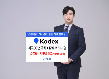 삼성운용, ‘KODEX 미국30년국채+12%프리미엄’ 순자산 2000억 돌파