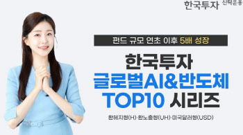 한투운용, '글로벌AI&반도체TOP10' 시리즈 연초 이후 설정액 5배↑