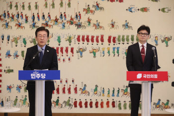 이재명 만난 한동훈 "금투세 공감대 만들고 에너지 공동선언하자"(상보)