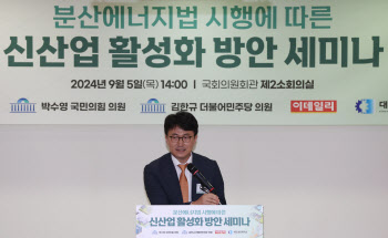 산업차관 "분산에너지 확산 위해 더 노력할 것"