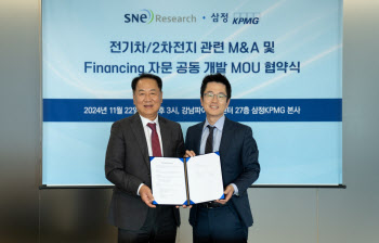 삼정KPMG, SNE리서치와 ‘2차전지 M&A 자문’ 협업