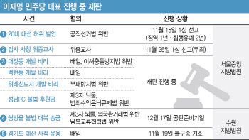 재판만 5개 이재명 사법리스크 여전…재판 시계추 빨라지나