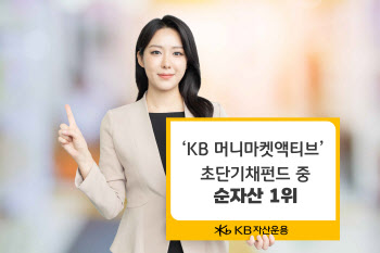 KB운용, ‘KB 머니마켓 액티브’ 초단기채 펀드 중 순자산 1위