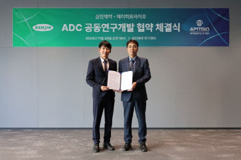 삼진제약, 에이피트바이오와 ‘ADC 공동 연구개발’ 협약 체결