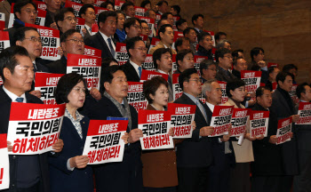 민주당 의원 '자체적 출국금지'…"비상행동 총공세"