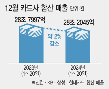 매출 주는데 가맹점 수수료 인하까지…카드업계 '이중고'