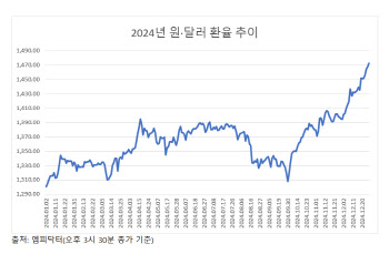 올해 환율 184원 급등…IMF 이후 ‘최악의 성적표’