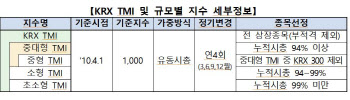 거래소, 韓 증시 '통합' 지수 'KRX TMI' 오는 13일 공개