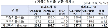 보험사 지급여력 비율 218.3%…석 달 전보다 소폭 상승