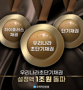 우리운용 ‘우리나라초단기채권’ 설정액 1조원 돌파