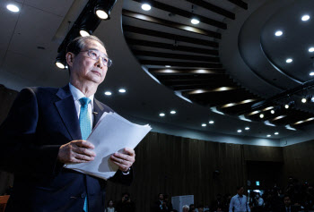 한덕수 출마선언 "개헌 후 3년차 퇴임…개헌 세력과 협력·통합"(종합)