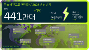 폭스바겐그룹, 올 상반기 글로벌 441만대 인도…전년비 1.3%↑