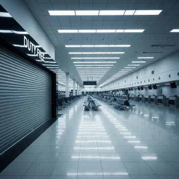 코로나19로 공항 닫혔다면 면세점 임대료는?