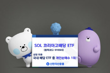 신한운용 'SOL코리아고배당', 개인순매수 800억 돌파…배당 ETF 중 1위