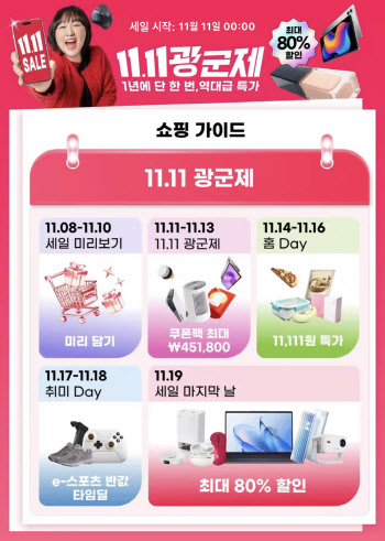 “광군제 D-1” 알리익스프레스, 국내 브랜드와 역대급 특가전
