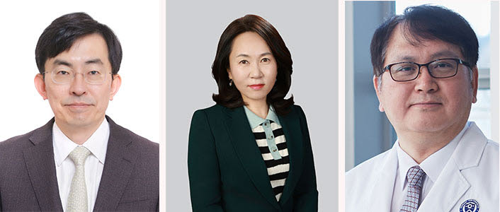 (왼쪽부터)이화여대의 윤주영, 최선 교수, 연세대 남기택 교수. (사진=이화여대)