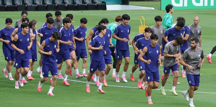 한국은 25일(한국시간) 2026 북중미 월드컵 조별리그 3차전에서 남아공과 맞대결 한다. 사진=연합뉴스