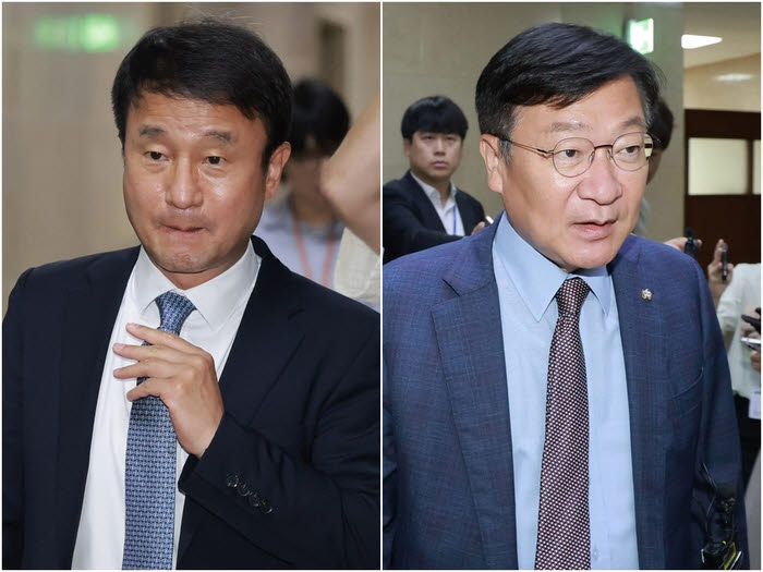 한병도 더불어민주당 원내대표(왼쪽)와 정점식 국민의힘 원내대표. (사진=연합뉴스)