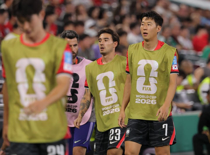 멕시코 누에보레온주 과달루페의 몬테레이 스타디움에서 열린 2026 국제축구연맹(FIFA) 북중미 월드컵 조별리그 A조 최종 3차전. 손흥민이 선발 라인업에서 빠졌다. 사진=연합뉴스