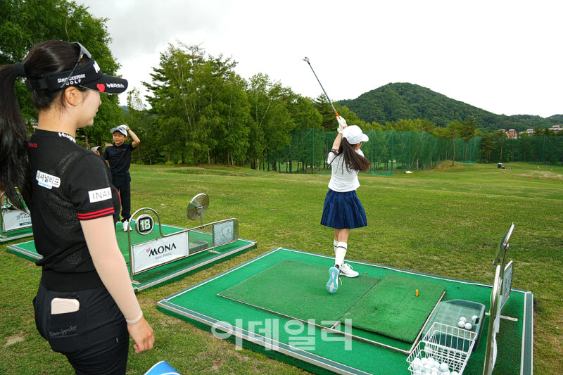 [포토]이예원,스윙 나쁘지 않아