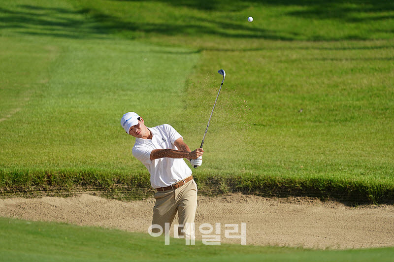 [포토] 양지호, 그린사이드 벙커 탈출