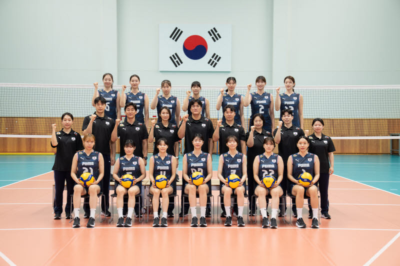 한국 여자배구 대표팀. 사진=대한배구협회