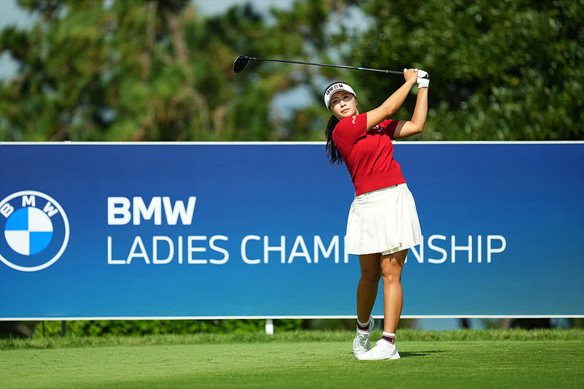 이정은이 LPGA 투어 BMW 레이디스 챔피언십에서 경기하고 있다. (사진=이데일리DB)