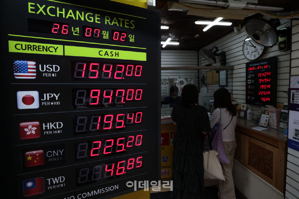 지난 2일 서울 중구 명동에서 외국인 관광객들이 환전소로 향하고 있다. (사진=이데일리 이영훈 기자)
