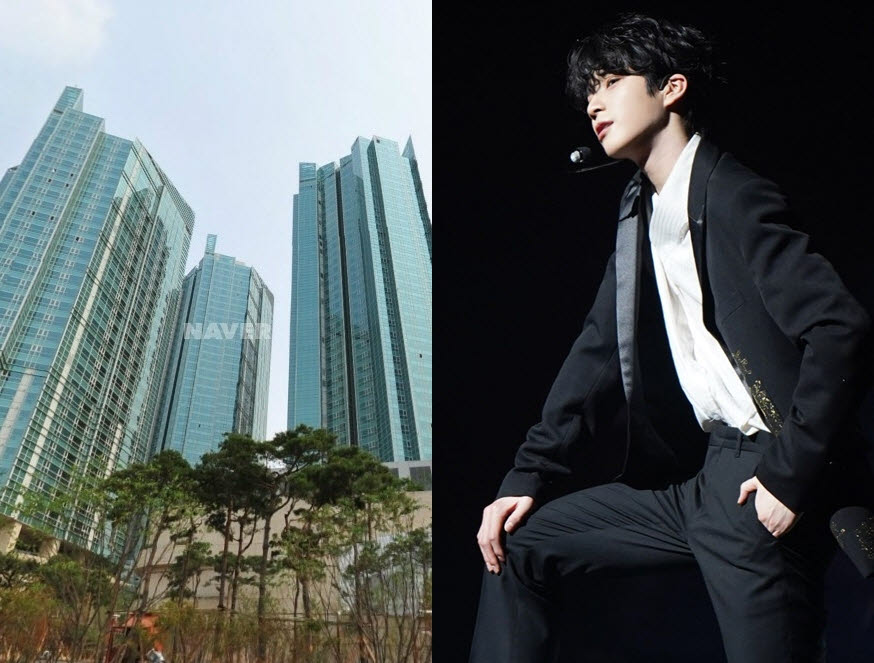 서울 마포구 합정동 '메세나폴리스'와 가수 정동원. (사진=네이버부동산, 쇼플레이)