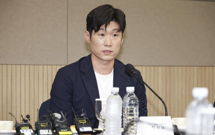 발언하는 박지성 공동위원장. 사진=연합뉴스