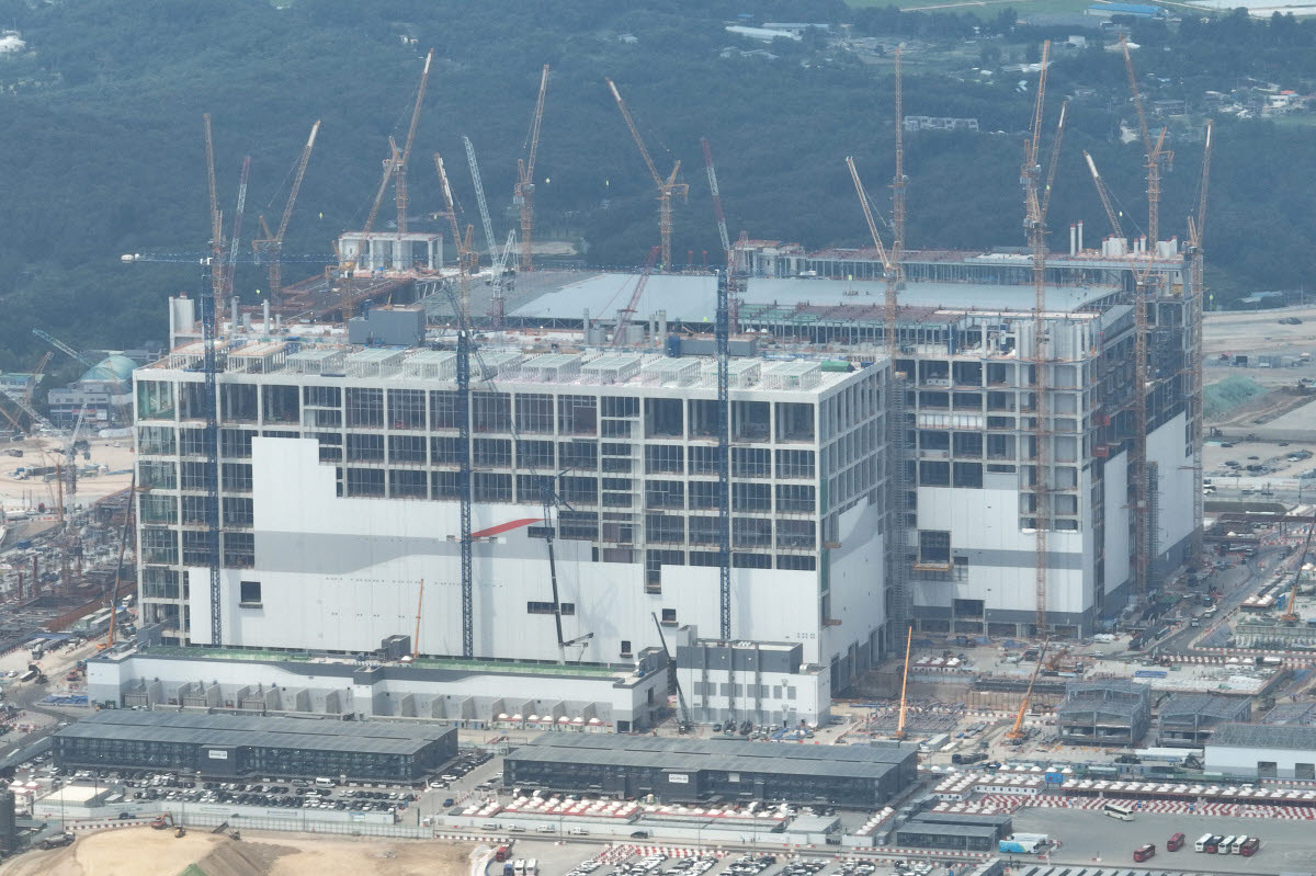 지난달 29일 경기도 용인시 용인반도체클러스터 일반산업단지 공사현장의 모습.(사진=연합뉴스)