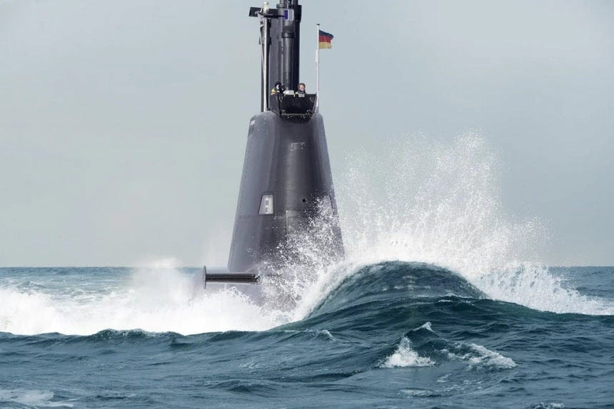 독일 티센크루프마린시스템즈(TKMS)의 Type 212 계열 잠수함.(사진=TKMS)