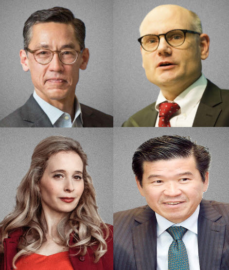 Rexton Ryu, President of The Asia Group (TAG); Thorsten Beck, Professor at the European University Institute; Noreena Hertz, Professor Emeritus at University College London (UCL) Institute for Global Prosperity; James Kim, President of the American Chamber of Commerce in Korea.