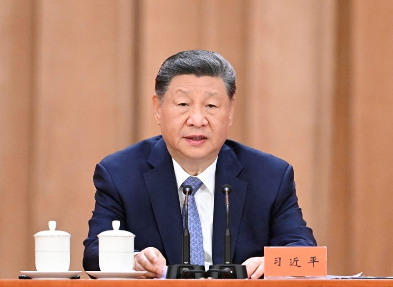 시진핑 중국 국가주석이 지난 8일 베이징 인민대회당에서 열린 국가과학기술상 대회에서 연설하고 있다. (사진=중국 국무원)