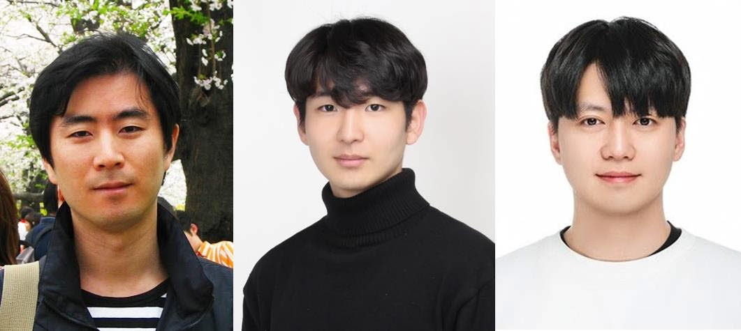 (왼쪽부터)고려대 컴퓨터학과의 허준범 교수, 고려대 정보보안시스템연구실(ISS Lab) 최경록·이웅희 연구원(공동 제1저자). (사진=고려대)
