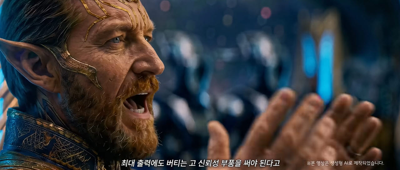삼성전기가 최초로 생성형 인공지능(AI)을 활용해 제작한 유튜브 콘텐츠.(사진=삼성전기 유튜브 캡처)