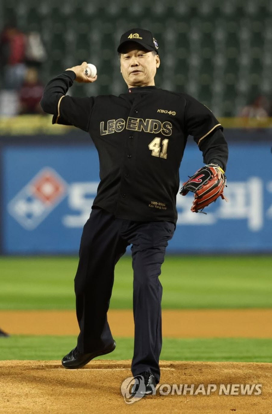 LG트윈스 영구결번 주인공 김용수. 사진=연합뉴스