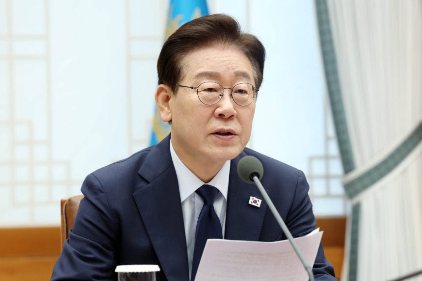이재명 대통령이 6일 청와대에서 열린 메가프로젝트 민관합동 점검회의에서 발언하고 있다. (사진=뉴시스)