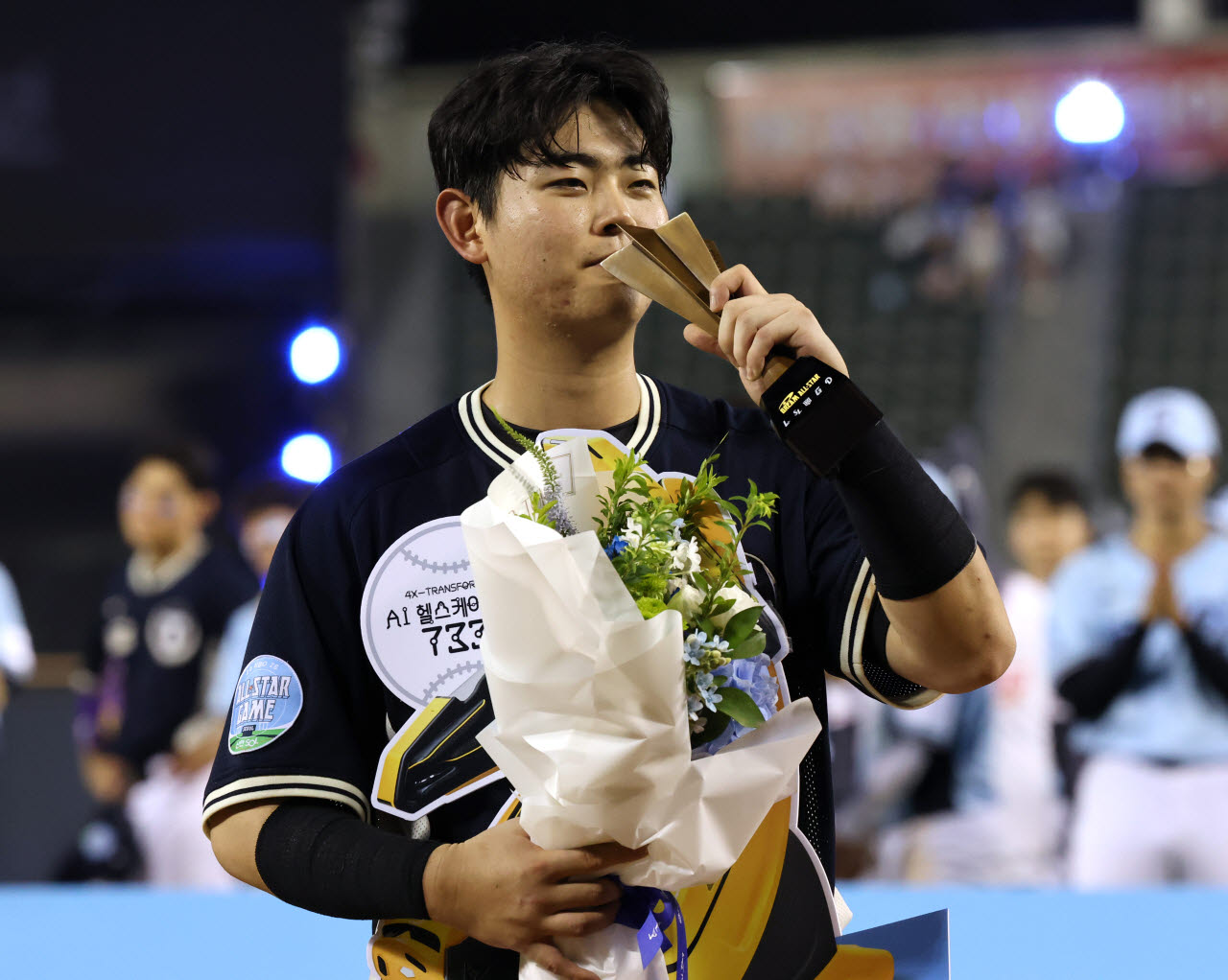 미스터 올스타 수상한 허인서.(사진=연합뉴스)