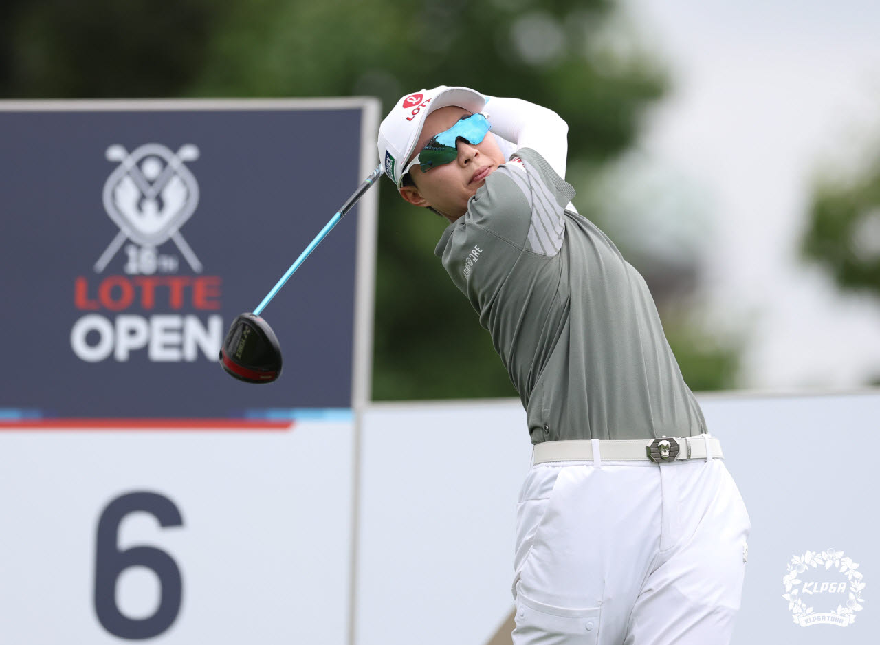김효주의 드라이버 샷.(사진=KLPGA 제공)
