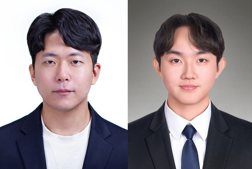 왼쪽부터 한승열 교수와 배상준 연구원. 사진=UNIST