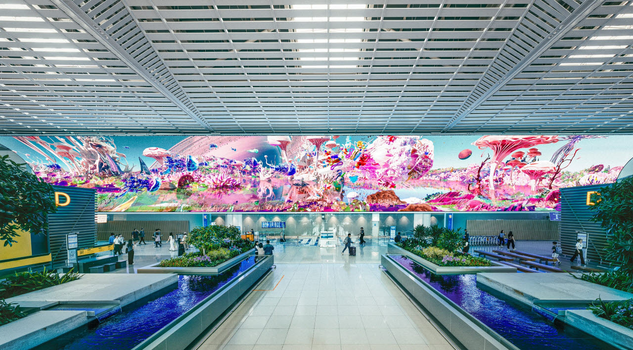 한윤정 '도착한 그곳엔'(사진=인천공항).