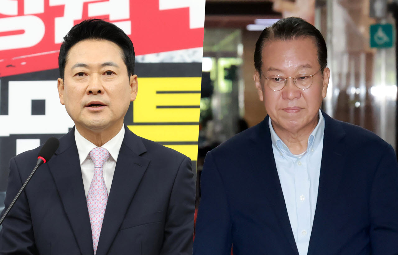 왼쪽부터 장동혁 국민의힘 대표, 권영세 의원. (사진 = 이데일리DB/연합뉴스)