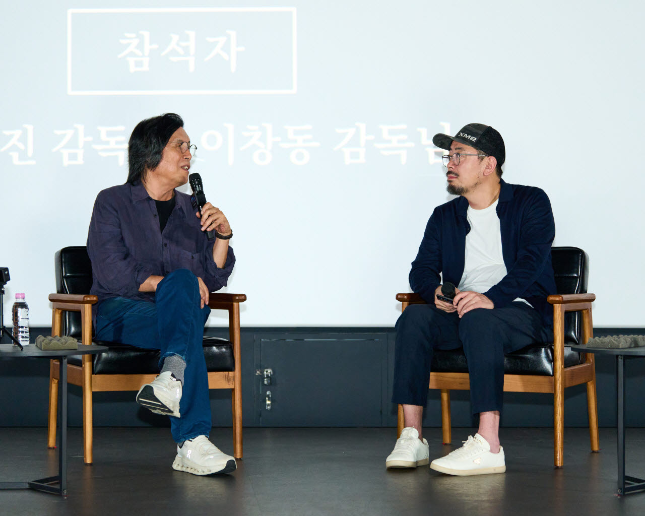 이창동 감독(왼쪽)과 나홍진 감독(사진=플러스엠엔터테인먼트)